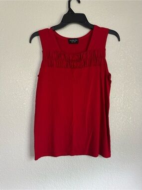 Yeohlee Red Lightweight Stretchy Tank Top Blouse Top